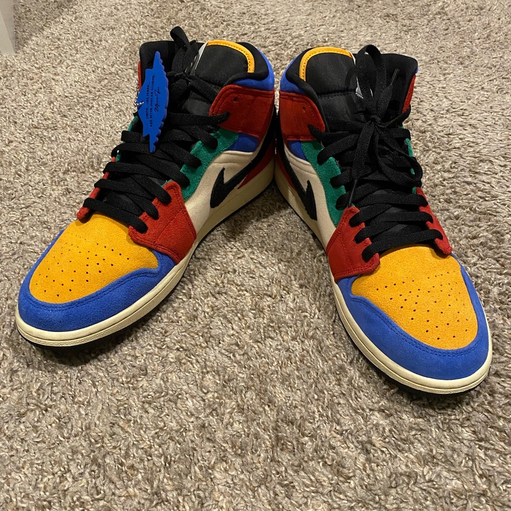 Jordan 1 Mid SE- Fearless Blue the Great - Picture 2 of 3